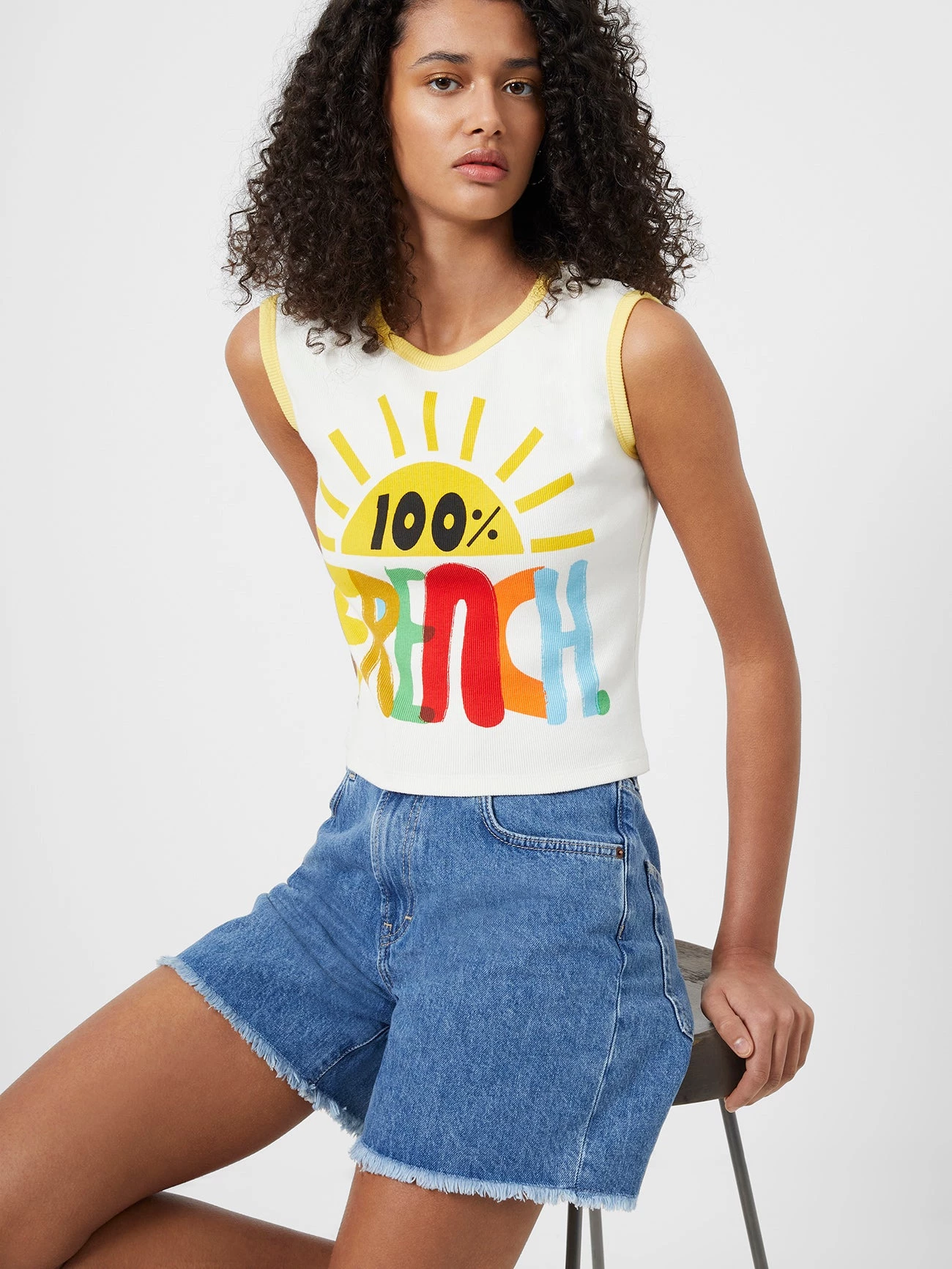 French Connection 100% FC Organic Jersey Unisex Tank Top 3 French Connection 100% FC Organic Jersey Unisex Tank Top