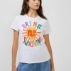 French Connection Bring Me Sunshine Organic Boyfit T-Shirt