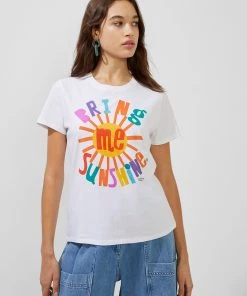 French Connection Bring Me Sunshine Organic Boyfit T-Shirt