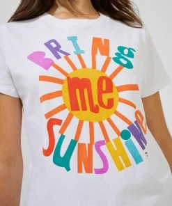 French Connection Bring Me Sunshine Organic Boyfit T-Shirt