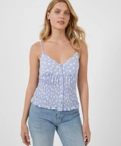 French Connection Peony-Doria Eco Strappy Top New In
