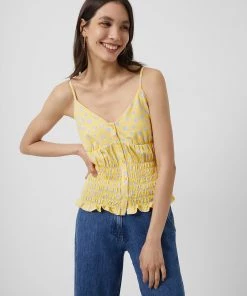 French Connection New In Peony-Doria Eco Strappy Top