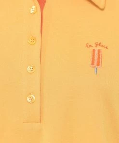 French Connection New In Xyris Pique La Glace Cropped Polo Shirt