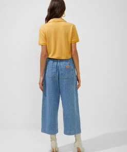 French Connection New In Xyris Pique La Glace Cropped Polo Shirt