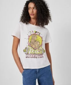 French Connection New In Tiger Organic Graphic Boyfit T-Shirt