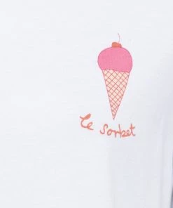 French Connection Le Sorbet Graphic Organic Boyfit T-Shirt New In