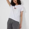 French Connection La Banana Split Graphic Organic T-Shirt New In