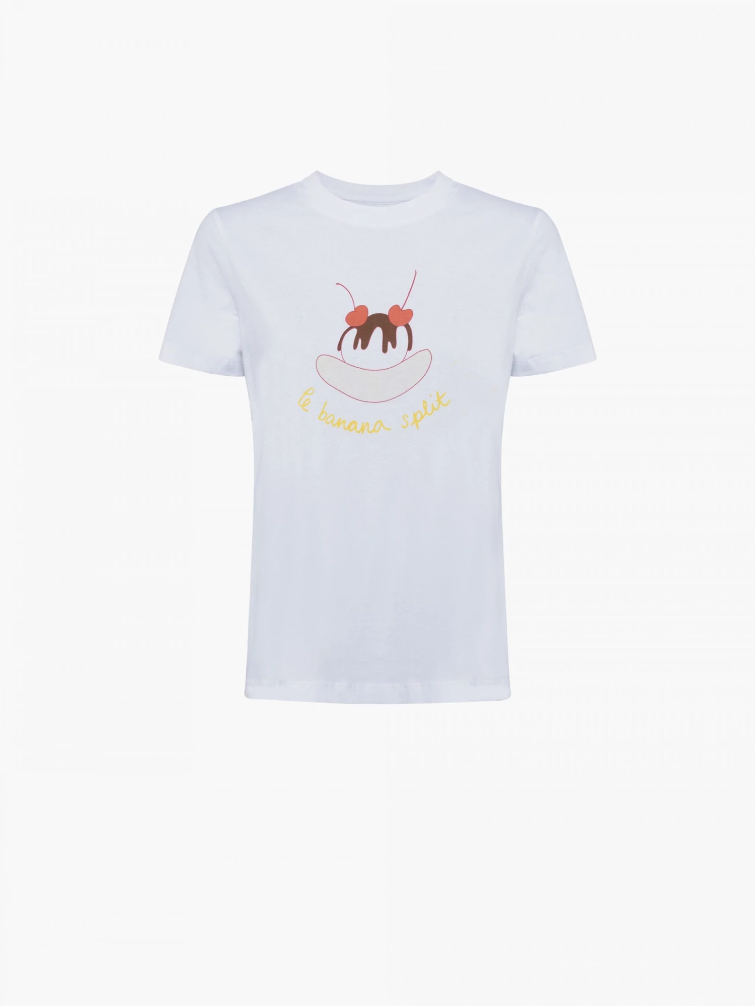 French Connection La Banana Split Graphic Organic T-Shirt New In 7 French Connection La Banana Split Graphic Organic T-Shirt New In