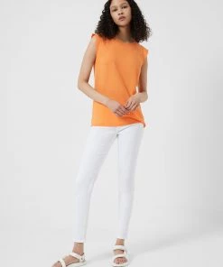 French Connection Crepe Light Capped Sleeve Top New In 10 French Connection Crepe Light Capped Sleeve Top New In