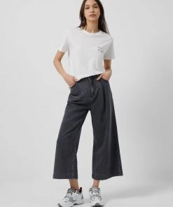 French Connection Sale Bon Voyage Embroidered Boyfit T-Shirt