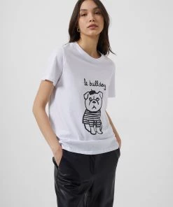 French Connection Sale Le Bulldog Boyfit T-Shirt