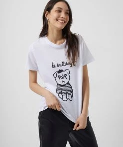French Connection Sale Le Bulldog Boyfit T-Shirt