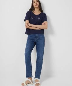 French Connection Wink Cropped T-Shirt