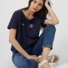 French Connection Wink Cropped T-Shirt