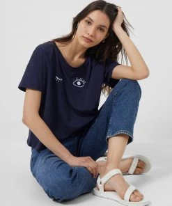 French Connection Wink Cropped T-Shirt