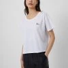 French Connection Femme Embroidered Cropped T-Shirt