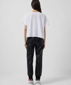 French Connection Femme Embroidered Cropped T-Shirt 9 French Connection Femme Embroidered Cropped T-Shirt