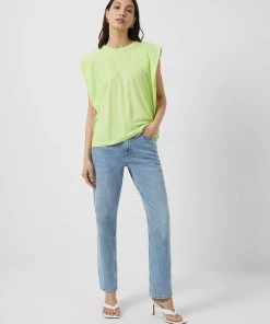 French Connection Sale Shoulder Pad Jersey Tank Top