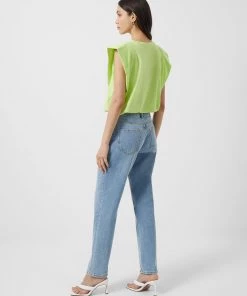 French Connection Sale Shoulder Pad Jersey Tank Top