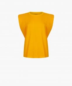 French Connection Shoulder Pad Jersey Tank Top