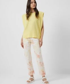 French Connection Shoulder Pad Jersey Tank Top