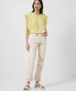 French Connection Shoulder Pad Jersey Tank Top