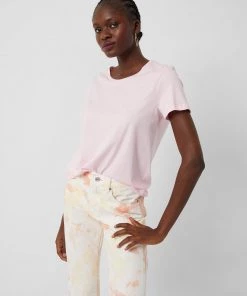 French Connection Sale Classic Crew Neck Jersey T-Shirt