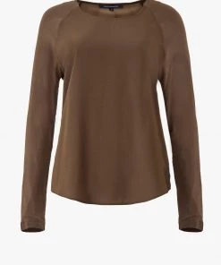French Connection Polly Plains Long Sleeve Top Tops