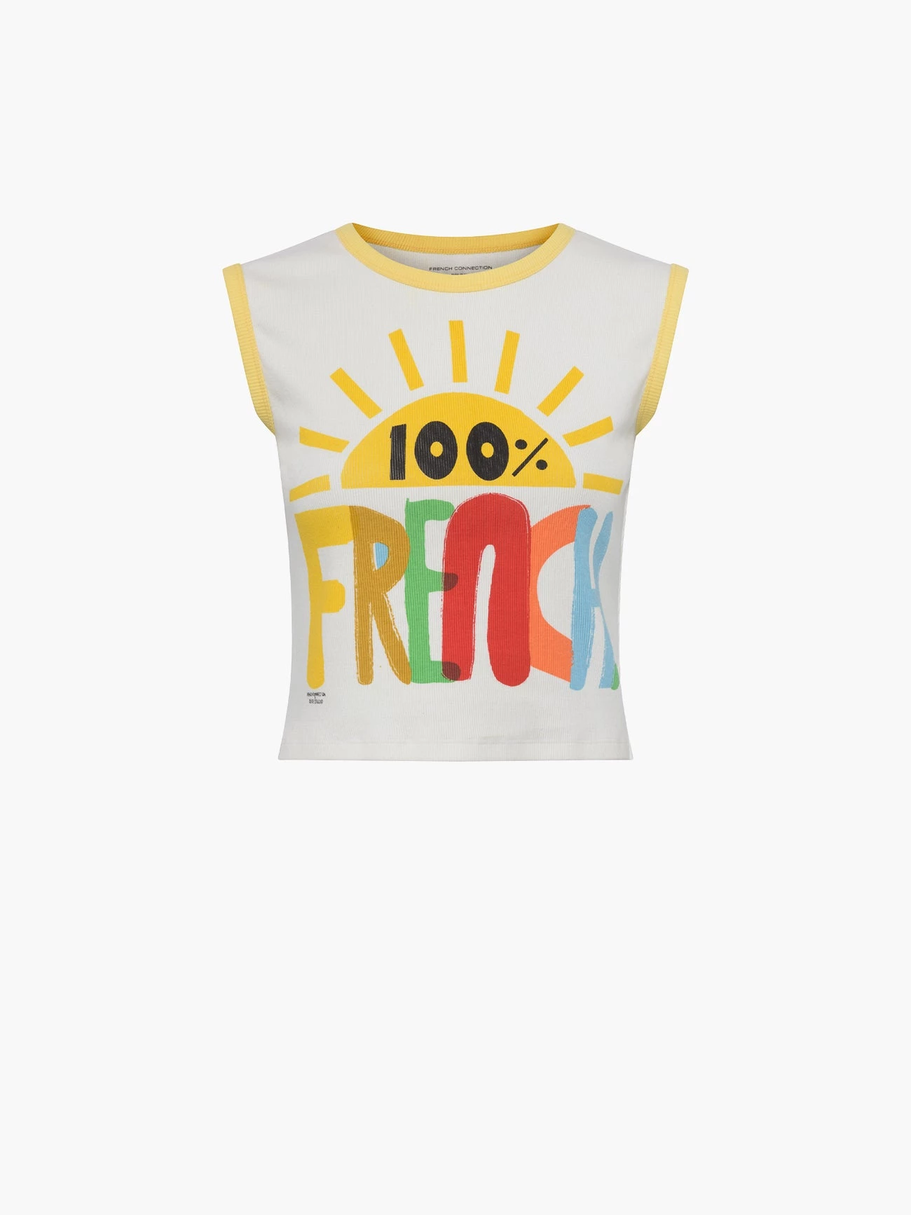 French Connection 100% FC Organic Jersey Unisex Tank Top 7 French Connection 100% FC Organic Jersey Unisex Tank Top