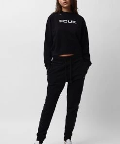 French Connection FCUK Shrunken Crew Neck Sweatshirt Sale