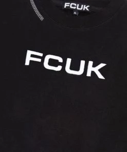French Connection FCUK Shrunken Crew Neck Sweatshirt Sale