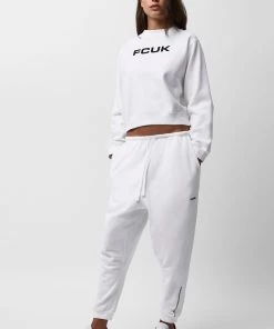 French Connection FCUK Shrunken Crew Neck Sweatshirt