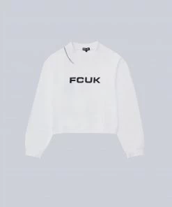 French Connection FCUK Shrunken Crew Neck Sweatshirt