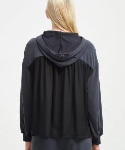 French Connection View All Washed Cupro Jersey Hoodie