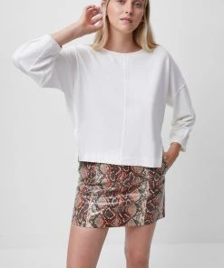 French Connection Sale Suzie Beau Jersey Puff-Sleeve Top