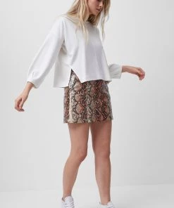 French Connection Sale Suzie Beau Jersey Puff-Sleeve Top