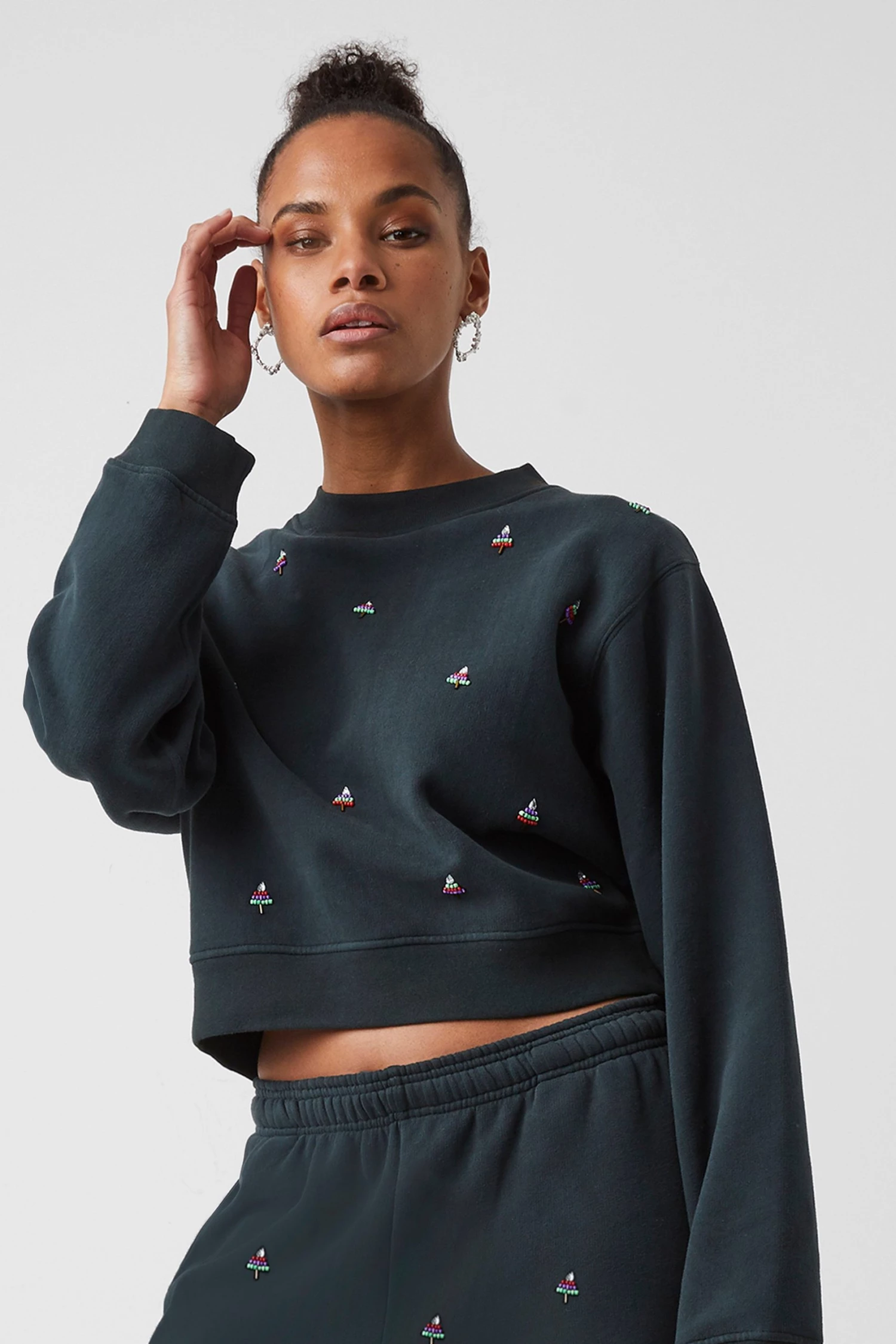 French Connection Sale Rina Embellished Sweatshirt 3 French Connection Sale Rina Embellished Sweatshirt