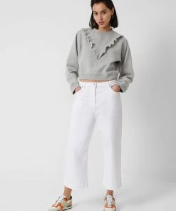 French Connection View All Ruffle Crew Neck Sweatshirt