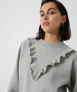 French Connection View All Ruffle Crew Neck Sweatshirt