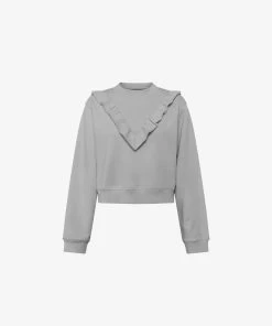 French Connection View All Ruffle Crew Neck Sweatshirt