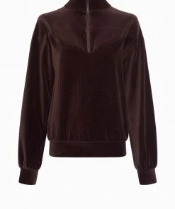 French Connection Sale Shula Cord Jersey Half-Zip Sweatshirt