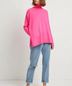 French Connection Eda Cashmere High Neck Jumper Jumpers & Cardigans