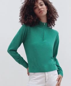 French Connection Loxi Recycled Half-Zip Jumper Sale