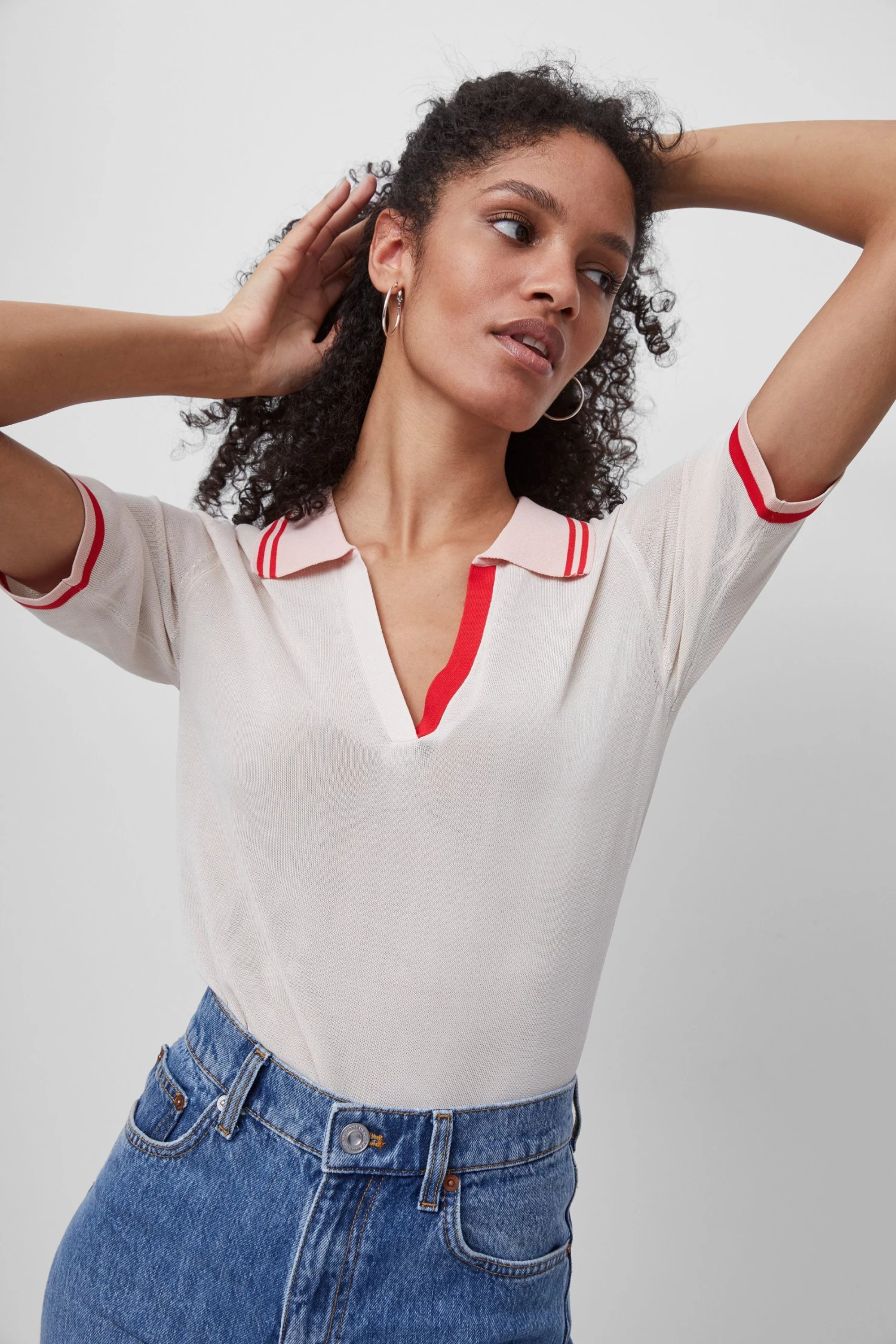 French Connection Sale Livia Knit Polo Top 5 French Connection Sale Livia Knit Polo Top