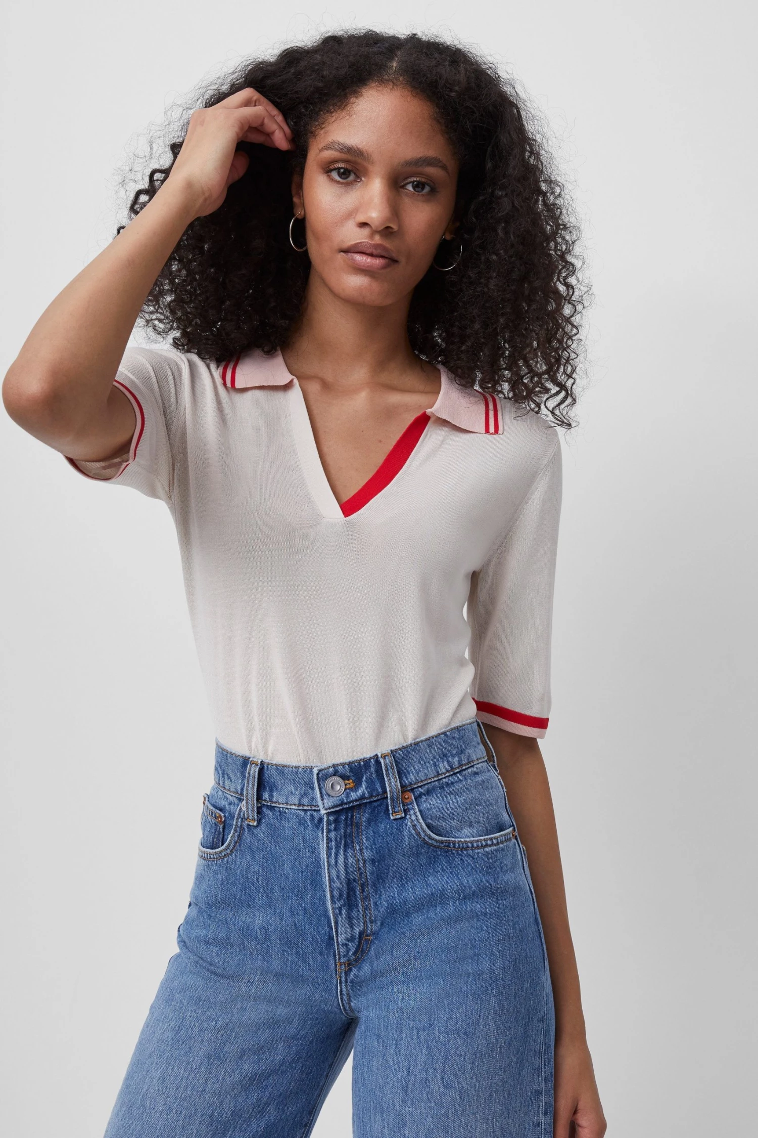 French Connection Sale Livia Knit Polo Top 6 French Connection Sale Livia Knit Polo Top