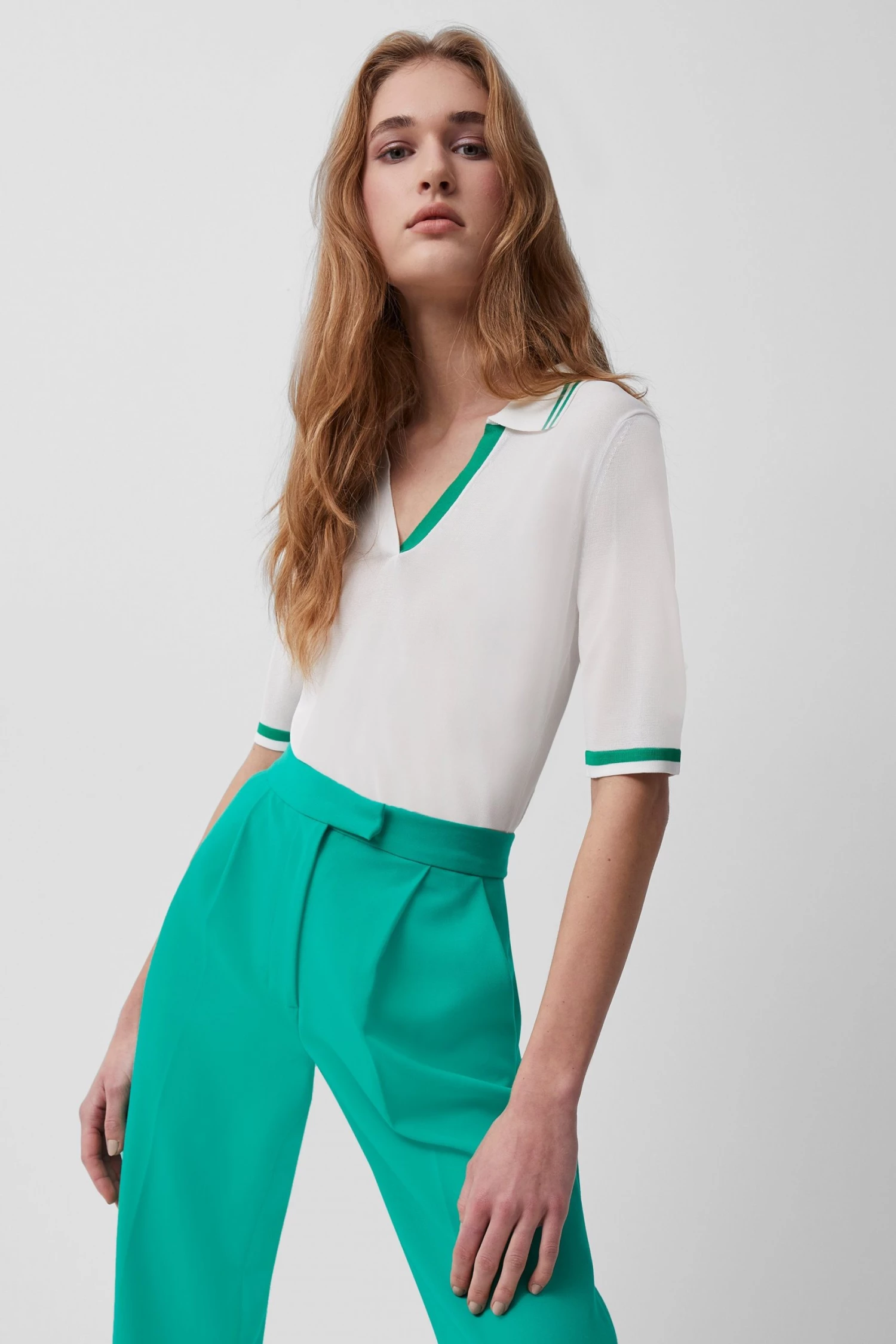 French Connection Sale Livia Knit Polo Top 4 French Connection Sale Livia Knit Polo Top