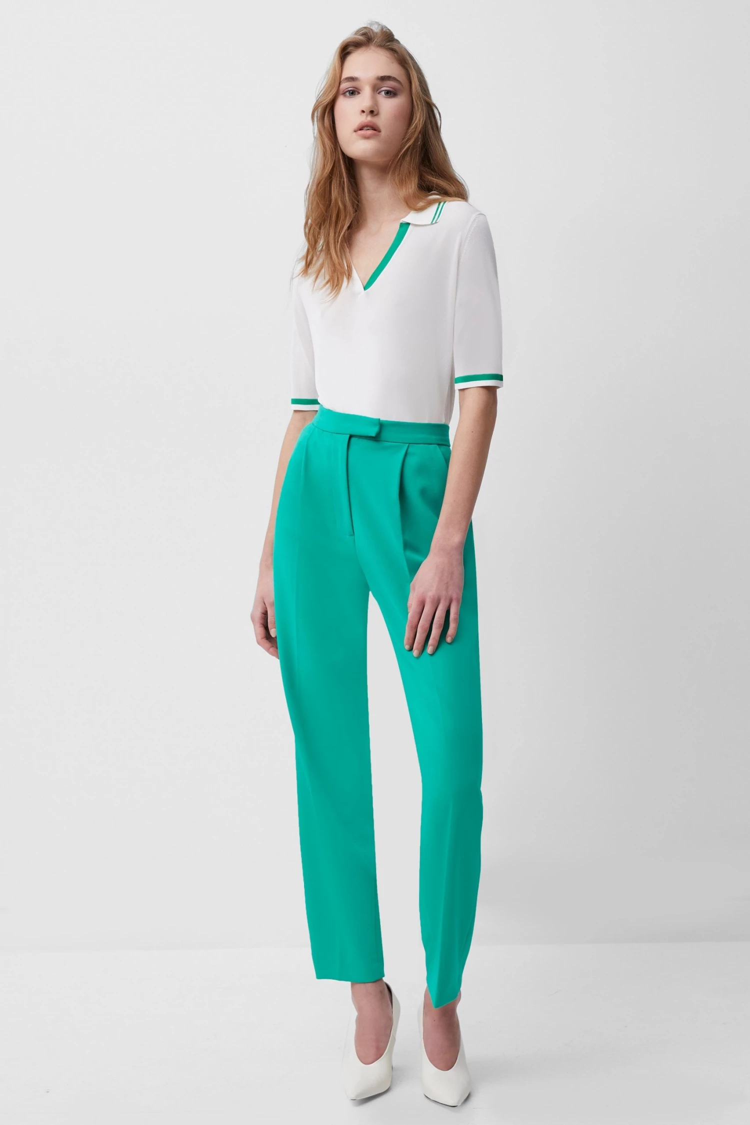 French Connection Sale Livia Knit Polo Top 5 French Connection Sale Livia Knit Polo Top