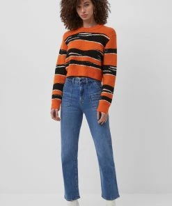 French Connection Mona Amua Jacquard Jumper Last Chance To Buy