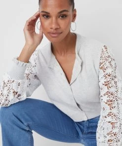 French Connection Kady Mozart Lace Cardigan