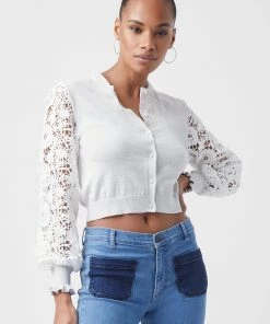 French Connection Kady Mozart Lace Cardigan